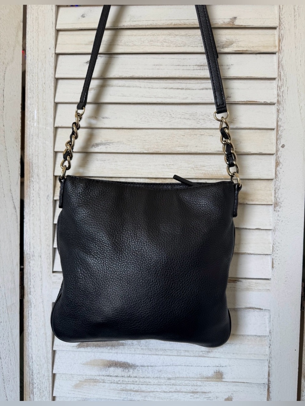 Kate Spade Black Leather Crossbody Bag No Callouts - Picture 13 of 16